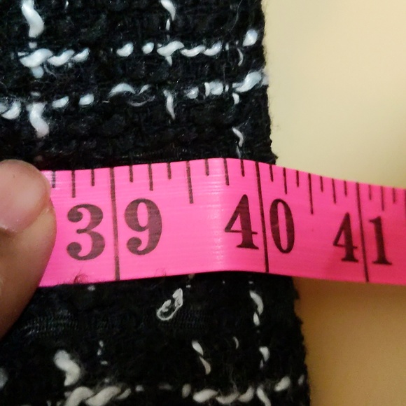 Joe Fresh| NWT Black and White Tweed Plaid Sleeveless Mnii Dress - Picture 9 of 16